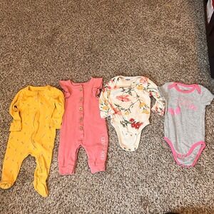 Baby Girl Bodysuits‎ Bundle 3-6 Month Clothes Calvin Klein Old Navy Floral